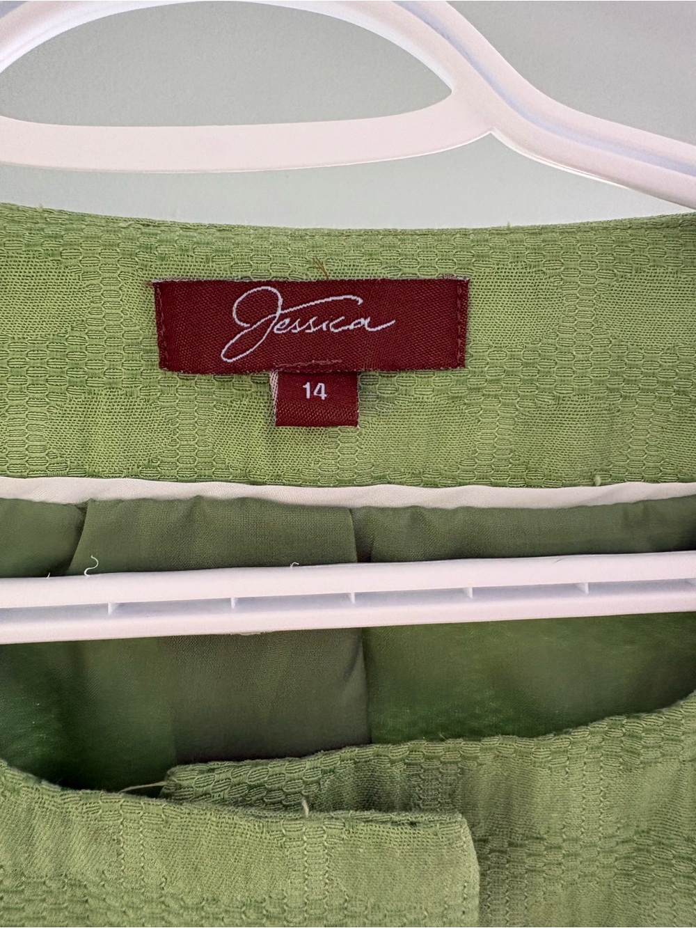 Jessica Green Textured Crop Jacket 3/4 Sleeve - Picture 3 of 9
